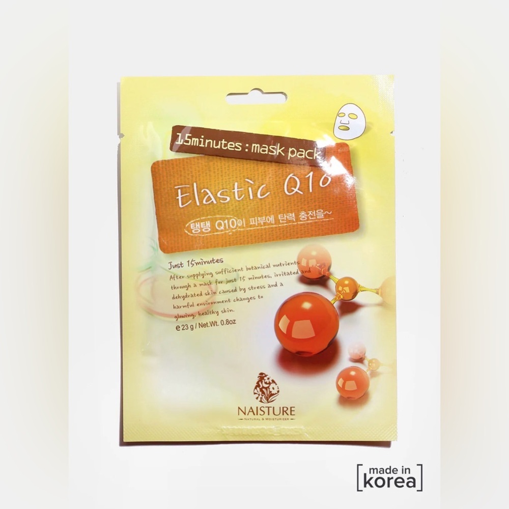 5-Pack Naisture Elastic Q10 15-Minute Mask Korean Beauty Sheet Masks 0.8oz Each‎ - Picture 2 of 3